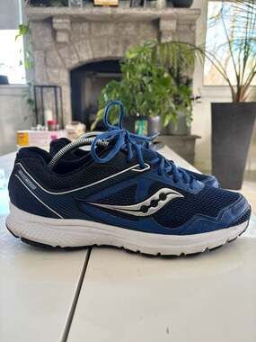 Saucony Cohesion Men's Running Shoes Blue/Black Sneaker Size 10